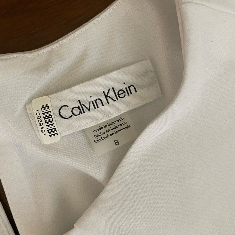 Calvin Klein Sleeveless White Shell, size 8